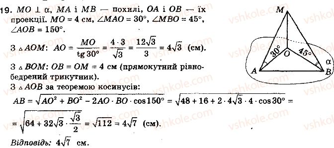 фото задание 19 - тест для самоконтролю 6 - модуль 6. кути і відстані у просторі