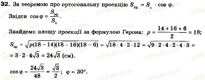фото задание 32 - тест для самоконтролю 6 - модуль 6. кути і відстані у просторі