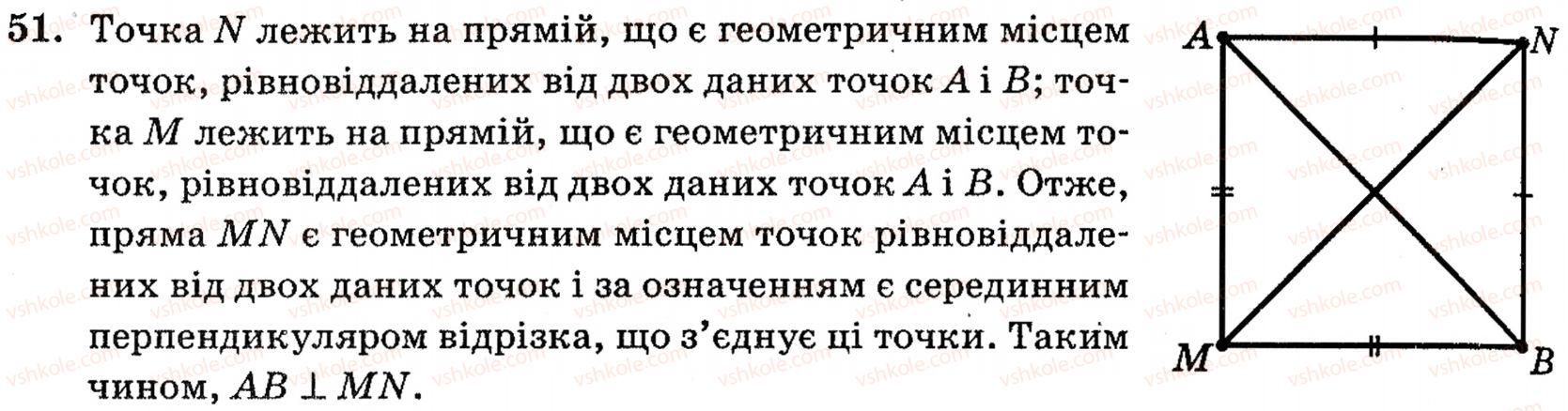 фото задание 51 - § 2. методи розв’язування планіметричних задач - розділ 1. систематизація та узагальнення фактів і методів планіметрії
