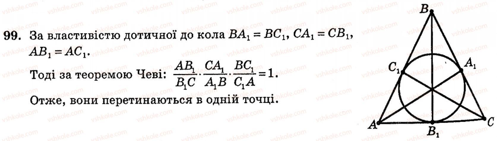 фото задание 99 - § 2. методи розв’язування планіметричних задач - розділ 1. систематизація та узагальнення фактів і методів планіметрії
