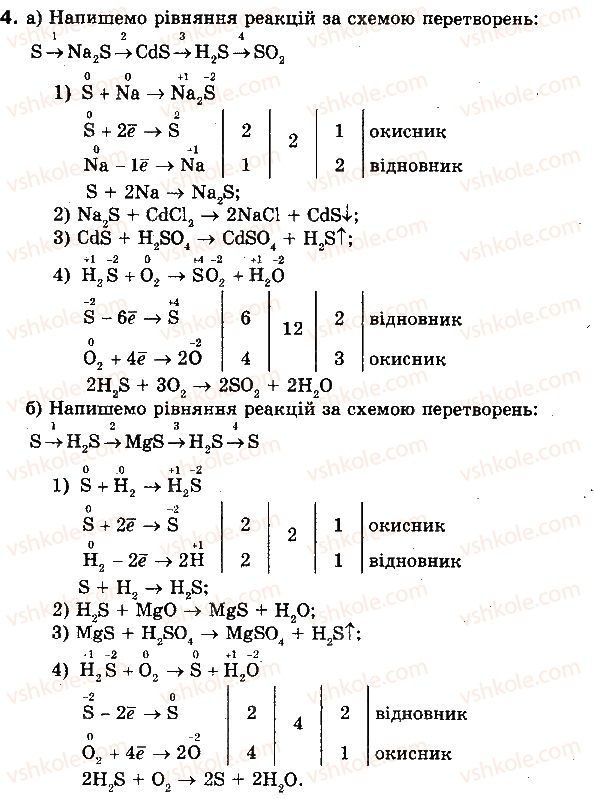фото задание 4 - § 28. сірководень. сульфіди - розділ 2. неметалічні елементи та їх сполуки
