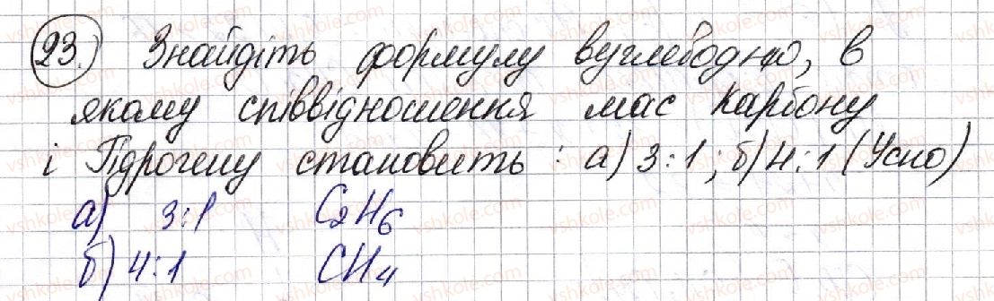 фото задание 23 - § 4. розв’язування задач на виведення хімічної формули речовини (і) - розділ 1. теорія будови органічних сполук