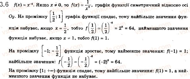фото задание 6 - 3. степенева функція із цілим показником - § 1. функції, їхні властивості та графіки