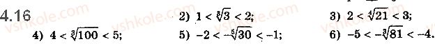 фото задание 16 - 4. означення кореня n-го степеня - § 1. функції, їхні властивості та графіки
