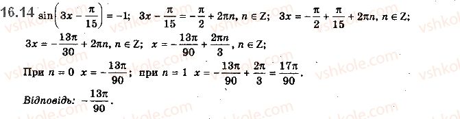 фото задание 14 - 16. рівняння sin x = b і tg x = b - § 2. тригонометричні функції