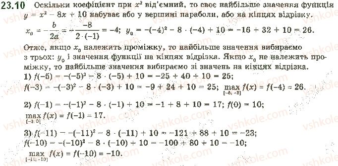 фото задание 10 - 23. точки екстремуму функції - § 3. похідна та її застосування