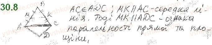 фото задание 8 - 30. паралельність прямої та площини - § 4. паралельність у просторі