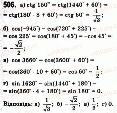 фото задание 506 - § 13. формули зведення - алгебра і початки аналізу