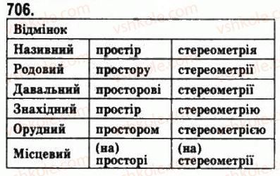 фото задание 706 - § 19. що вивчається в стереометрії? - геометрія