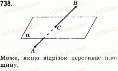 фото задание 738 - § 20. основні поняття і аксіоми стереометрії - геометрія