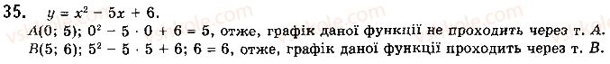 фото задание 35 - § 1. числові функції - розділ 1. функції, їхні властивості та графіки