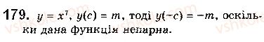 фото задание 179 - § 5. степеневі функції - розділ 1. функції, їхні властивості та графіки