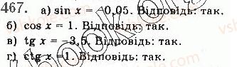 фото задание 467 - § 13. тригонометричні рівняння - розділ 2. тригонометричні функції