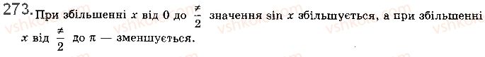 фото задание 273 - § 7. тригонометричні функції числового аргументу - розділ 2. тригонометричні функції