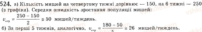 фото задание 524 - § 14. приріст аргументу і функції в точці - розділ 3. похідна та її застосування