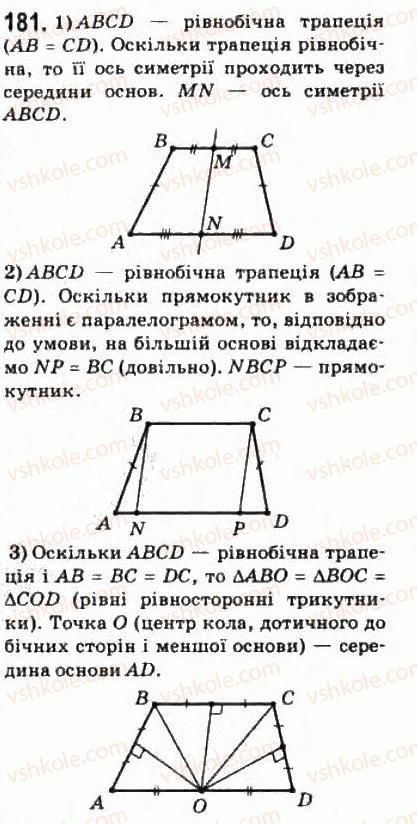 фото задание 181 - § 10. зображення фігур у стереометрії - розділ 2. паралельність прямих і площин