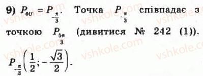 фото задание 243 - § 13. тригонометричні функції числового аргументу - розділ 3. тригонометричні функції