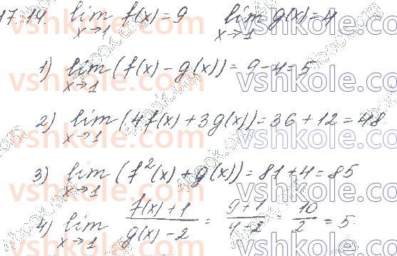 фото задание 14 - § 17. границя функції в точці - частина 1. алгебра