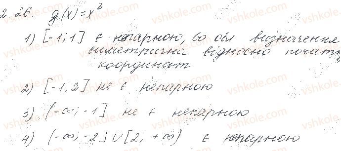 фото задание 26 - § 2. монотонність і неперервність функції. парні та непарні функції - частина 1. алгебра