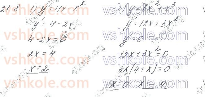 фото задание 8 - § 21. ознаки сталості, зростання та спадання функції - частина 1. алгебра