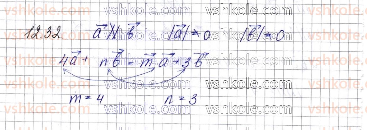 фото задание 32 - § 12. вектори у просторі. дії з векторами - частина 2. геометрія