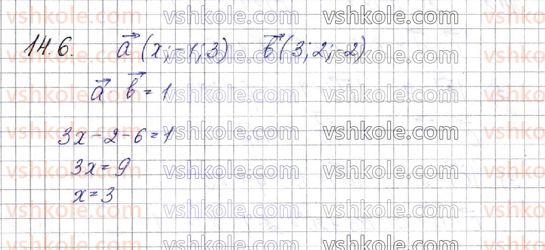 фото задание 6 - § 14. скалярний добуток векторів - частина 2. геометрія