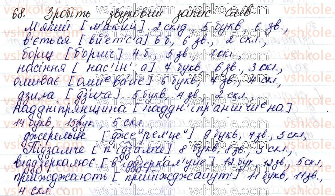 фото задание 68 - 10. фонетична транскрипція. зміни голосних і приголосних у мовному потоці - фонетика української мови як учення про її звукову систему