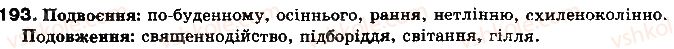 фото задание 193 - § 18. подовження і подвоєння приголосних - фонетика української літературної мови як учення про її звукову систему