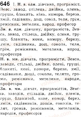 фото задание 646 - § 52. іменник як частина мови - самостійні частини мови