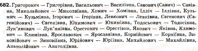фото задание 682 - § 55. категорія відмінка іменників - самостійні частини мови