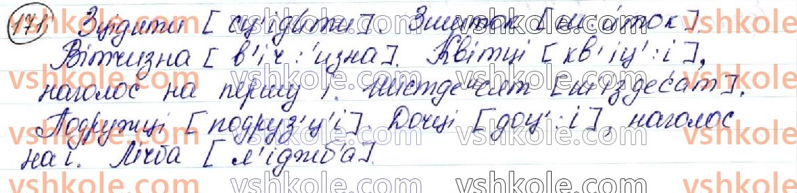 фото задание 171 - § 19. вимова звуків - орфоепічна й орфографічна норми