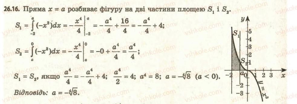фото задание 16 - 26. площа криволінійної трапеції - § 3. інтеграл та його застосування