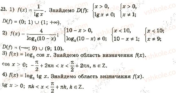 фото задание 23 - 5. логарифмічна функція та її властивості - § 1. показникова та логарифмічна функції