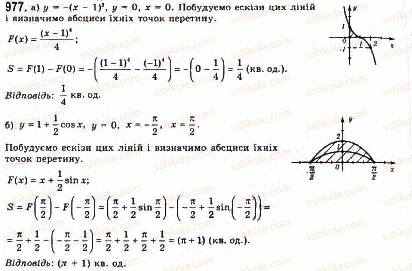 фото задание 977 - § 26. первісна і площа підграфіка