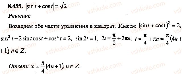 фото задание 455 - решение к главе 8