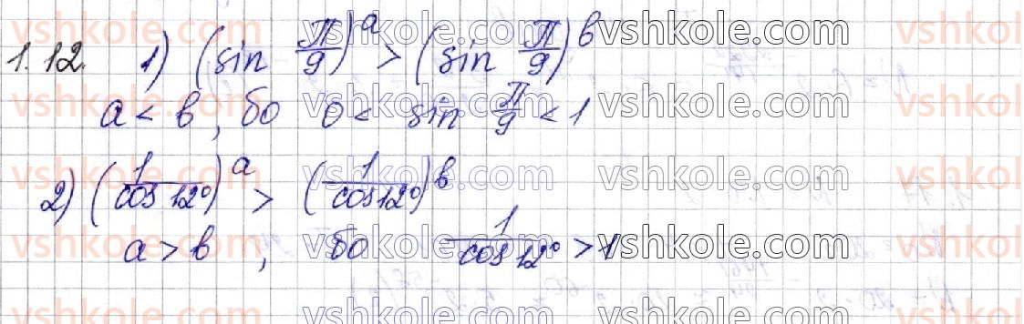 фото задание 12 - § 1. степінь з довільним дійсним показником. показникова функція, її властивості та графік - розділ 1. показникова та логарифмічна функції