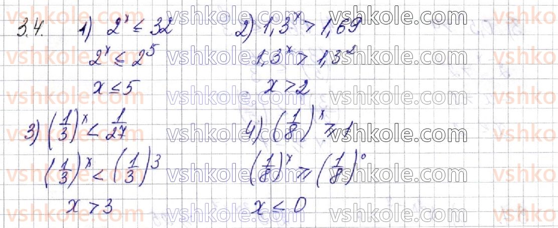 фото задание 4 - § 3. показникові нерівності - розділ 1. показникова та логарифмічна функції