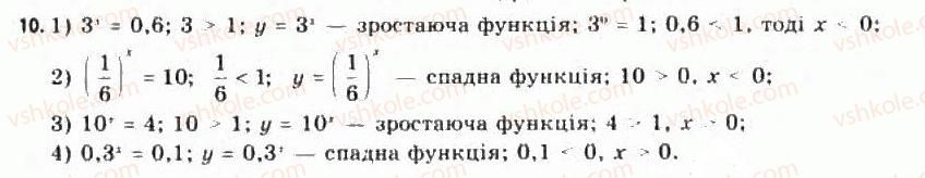 фото задание 10 - § 13. показникова функція, її властивості та графік - розділ 2. показникова й логарифмічна функції