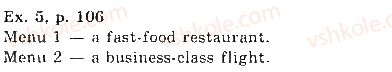 фото задание ex5p106 - unit 4. eating out