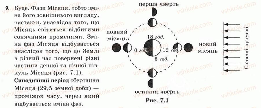 фото задание 9 - § 7. земля і місяць