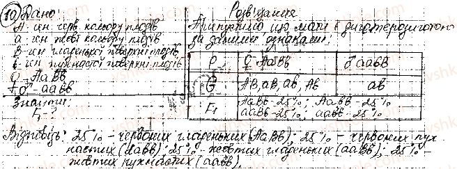 фото задание 10 - сторінка 13-14 - закономірності спадковості