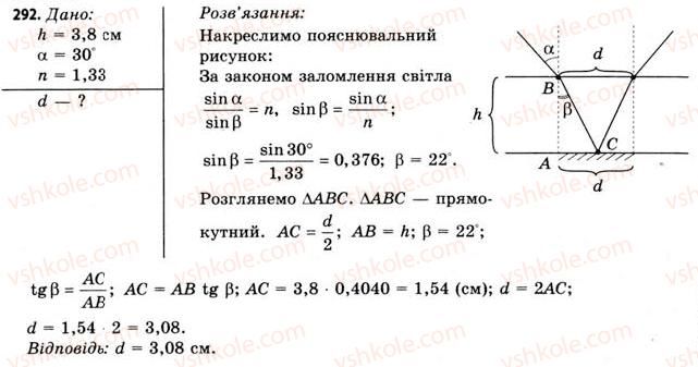 фото задание 292 - завдання до § 31-32 - розділ 4. хвильова і квантова оптика