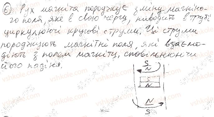 фото задание 6 - § 13. досліди м. фарадея. закон електромагнітної індукції - розділ i. електродинаміка