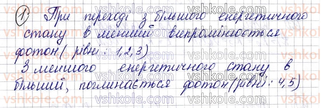 фото задание 1 - § 36. дослід е. резерфорда. постулати н. бора. енергетичні рівні атома - розділ iv. атомна та ядерна фізика
