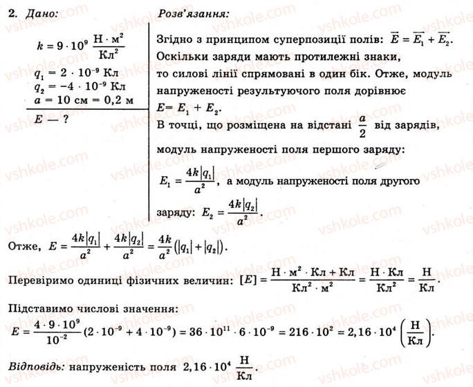 фото задание 2 - вправа 2 - § 3. принцип суперпозиції електричних полів - розділ 1. електричне поле та струм