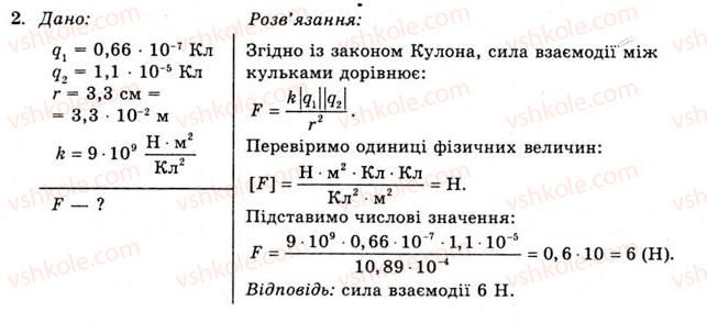 фото задание 2 - вправа 3 - § 6. закон кулона - розділ 1. електричне поле та струм