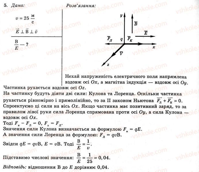 фото задание 5 - вправа 15 - § 29. сила лоренца - розділ 2. електромагнітне поле