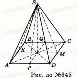 фото задание 345 - § 10. симетрія відносно площини - розділ 1. координати, геометричні перетворення та вектори у просторі
