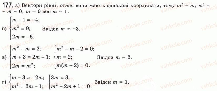 фото задание 177 - § 5. вектори у просторі - розділ 1. координати, геометричні перетворення та вектори у просторі
