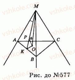 фото задание 577 - § 16. тригранні кути - розділ 2. многогранні кути. многогранники